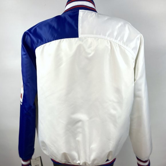 CHICAGO CUBS MLB Starter Snap Down Jacket WHITE/BLUE LG, XL - Picture 7 of 10